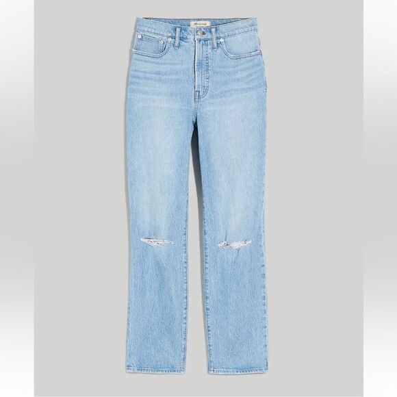 Madewell The Perfect Vintage Straight Jean NWT distressed B18 - Picture 6 of 11